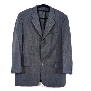 CERRUTI 1881 Regular Fit Single Breasted Wool Blazer Jacket